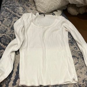 brandy white longsleeve top